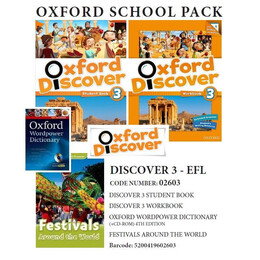 Oxford Discover 3 Pack efl (sb + wb + Reader: Festivals Around the World+ Oxf. Wordpower Dictionary+cd-Rom) - 02603