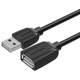 Vention usb 2.0 Extension Cable 2m Black (Vas-a44-B200) (Venvas-a44-B200)
