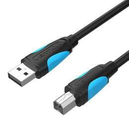 Vention usb 2.0 a Male to b Male Print Cable 3m Black (Vas-a16-B300) (Venvas-a16-B300)