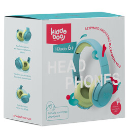 Kiddoboo Bluetooth Headphones Ocean (Mint)