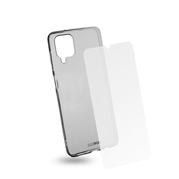 EGOBOO Clear TPU for Samsung A12/A12S/A12N, Transparent + Tempered Glass