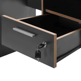 Γραφείο Εργασίας Concept Megapap Χρώμα Ανθρακί 120x60x75εκ.