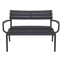 PARIS ΚΑΝΑΠΕΣ BLACK 116X70X75εκ. ΠΟΛ/ΝΙΟΥ