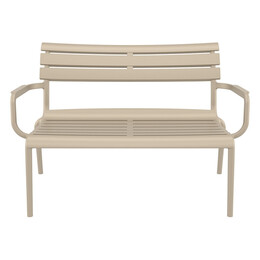 PARIS ΚΑΝΑΠΕΣ TAUPE 116X70X75εκ. ΠΟΛ/ΝΙΟΥ