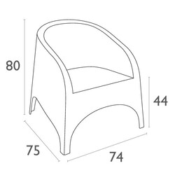 ARUBA DARK GREY ΠΟΛΥΘΡΟΝΑ ΠΟΛ/ΝΙΟΥ