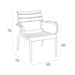 PARIS LOUNGE OLIVE GREEN ΠΟΛ/ΝΑ ΠΟΛ/ΝΙΟΥ