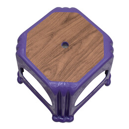 Σκαμπώ Πολυπροπυλενίου Στοιβαζόμενο Desia Megapap Χρώμα μωβ 35x35x32εκ.