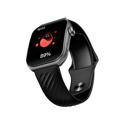 QCY Watch GS S5 Black - 1,96" large AMOLED touch, 410x502 60Hz, 100+ faces Call BT Smart Watch IPX8