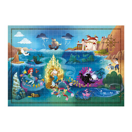 Clementoni Παζλ Story Maps Η Μικρή Γοργόνα 1000 τμχ