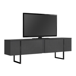 Έπιπλο Τηλεόρασης Luxe Megapap Χρώμα Ανθρακί 180x30x50εκ.