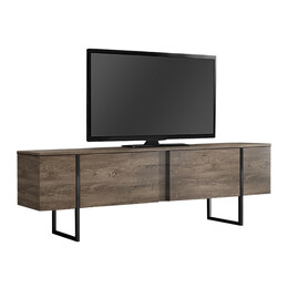 Έπιπλο Τηλεόρασης Luxe Megapap Χρώμα Καρυδί 180x30x50εκ.