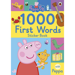 Peppa Pig: 1000 First Words Sticker Book Paperback / Softback