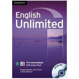 English Unlimited pre-Intermediate b1 Self-Study Pack (+dvd-Rom)