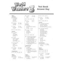 World Wonders 3 Test Answer key