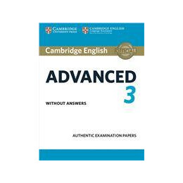 Cambridge Advanced cae 3 Practice Tests Without Answers