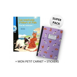 Super Pack Albert et Folio Vive les Vacances! (+mon Petit Carnet+stickers)