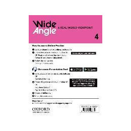 Wide Angle 4 Teacher's Access Card