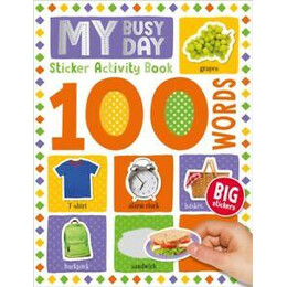 100 Words Sticker Activity - my Busy day