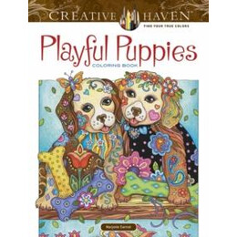 Creative Haven Playful Puppies Coloring Book (Working Title)