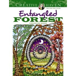 Creative Haven Entangled Forest Coloring Book