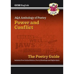 New Gcse English aqa Poetry Guide - Power & Conflict Anthology Inc. Online Edition, Audio & Quizzes