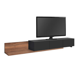 Έπιπλο Τηλεόρασης Enstey Megapap Χρώμα Καρυδί - Ανθρακί 260x41,8x33,5εκ.