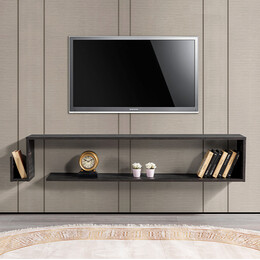 Έπιπλο Τηλεόρασης Επιτοίχιο Regnar Megapap Χρώμα Rebab 168,6x25x31,8εκ.