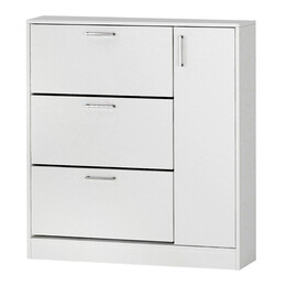 Παπουτσοθήκη Neft Megapap Χρώμα Λευκό 105x29,6x113εκ.