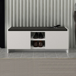 Παπουτσοθήκη Verly Megapap Χρώμα Λευκό 110x33,2x43εκ.