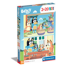 Clementoni Παιδικό Παζλ Super Color Bluey 2x20 τμχ