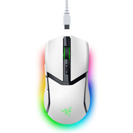 Razer COBRA PRO WHITE - Wireless Gaming Mouse - 30000 DPI - RGB UNDERGLOW - Bluetooth / 2.4Ghz - 77g