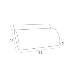 SLIM ΜΑΞΙΛΑΡΙ POLYESTER 5εκ.LIGHT BROWN