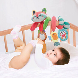 Baby Clementoni Βρεφικό Κρεμαστό Κούνιας Χαρούμενα Ζωάκια Για 0+ Μηνών