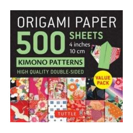 Origami Paper 500 Sheets Kimono Patterns  4" (10 cm)