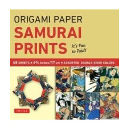 Origami Paper - Samurai Prints - Small 6 3/4" - 48 Sheets