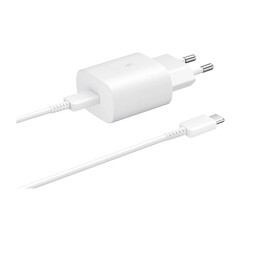 Samsung Charger With usb-c and Cable usb-c 25w White (ep-Ta800xwegww) (Samep-Ta800xweg)