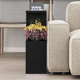 Βοηθητικό Τραπεζάκι Homemania Megapap Χρώμα Μαύρο 60x20x60εκ.