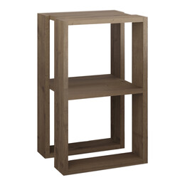 Κομοδίνο - Τραπεζάκι Βοηθητικό Lonie Megapap Χρώμα Ανοιχτό Καρυδί 34x30x55εκ.