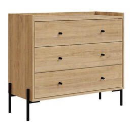 Συρταριέρα Dresser Megapap Χρώμα Sapphire oak 94x40x80,1εκ.