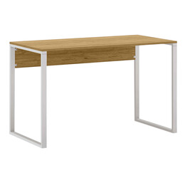 Γραφείο Εργασίας Inna Megapap Χρώμα Sapphire oak - Λευκό 110x60x75εκ.