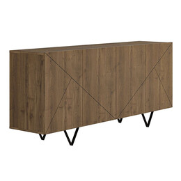 Μπουφές Jakomen Megapap Χρώμα Ανοιχτό Καρυδί 180x41,7x80εκ.