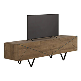 Έπιπλο Τηλεόρασης Jakomen Megapap Χρώμα Ανοιχτό Καρυδί 160x36,8x43εκ.