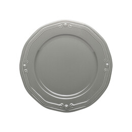 Estia Πιατο Ρηχο Athénée Πορσελανινο Αναγλυφο 27cm Grey