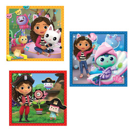 Clementoni Παιδικό Παζλ Super Color Gabby's Dollhouse 3x48 τμχ