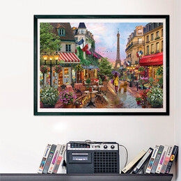 Clementoni Παζλ High Quality Collection Flowers In Paris 1000 τμχ - Compact Box