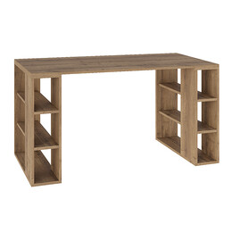 Γραφείο Εργασίας Colmar Megapap Χρώμα Ανοιχτό Καρυδί 140x60x75εκ