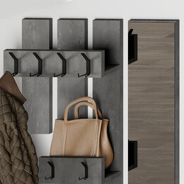 Έπιπλο Εισόδου Vesty Megapap Χρώμα Γκρι Ρετρό 100x30x61εκ.