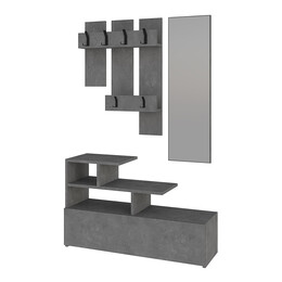 Έπιπλο Εισόδου Vesty Megapap Χρώμα Γκρι Ρετρό 100x30x61εκ.