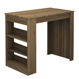 Τραπέζι Μπαρ Deep Megapap Χρώμα Καρυδί 120x50x100εκ.