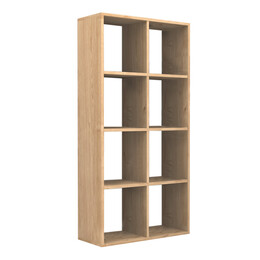 Βιβλιοθήκη Anser Megapap Χρώμα Φυσικό Οξιάς 69,8x29x142εκ.